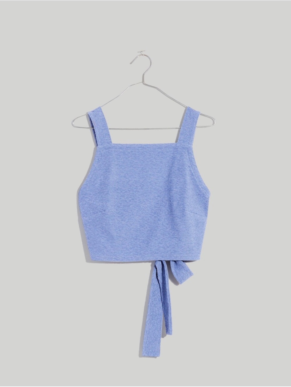 Madewell Loop-Terry Tie-Back Crop Tank XS